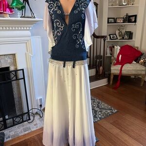 Ballroom competition smooth dress with a country vibe